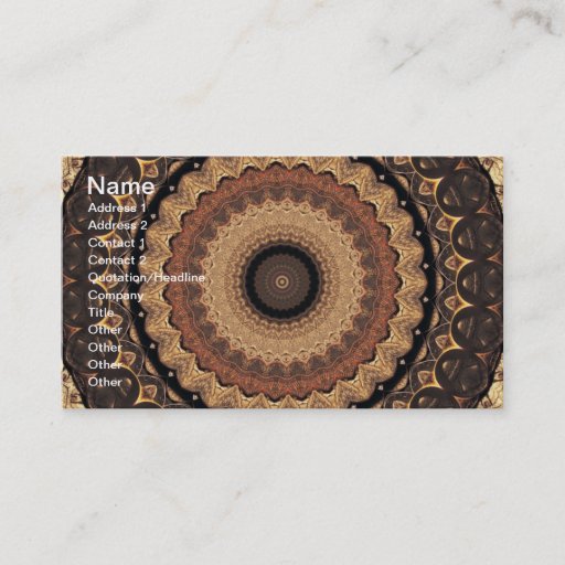 Customizable Spare Change Kaleidoscope Business Card