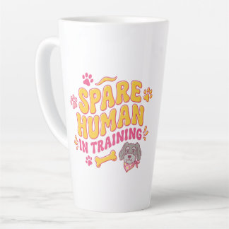 Spare human dog mug, personalised with name latte mug