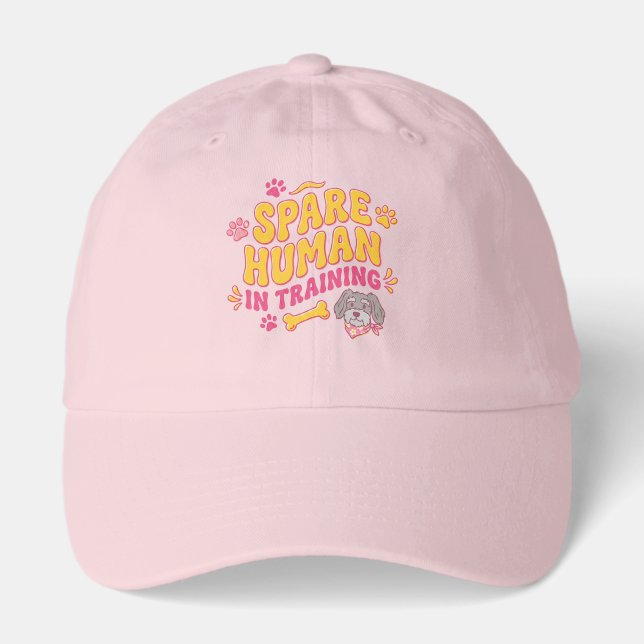 Spare human dog personalised with name hat (Front)