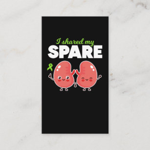 Spare Kidney Organ Transplantation Business Card