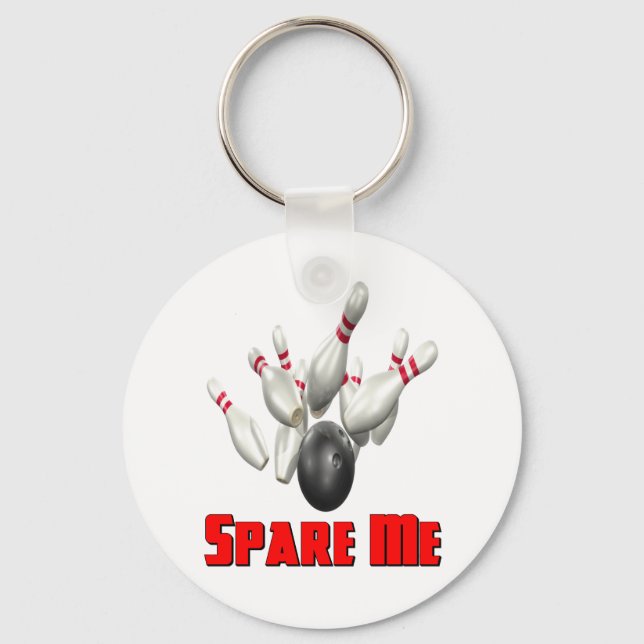 Spare Me Bowling Keychain (Front)