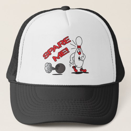 Spare Me  Bowling Pin Trucker Hat