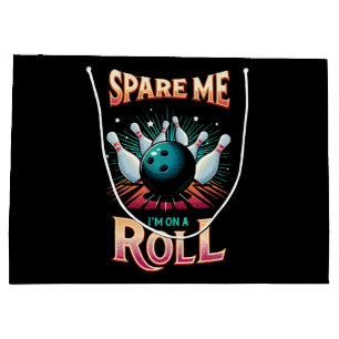 Spare Me Im on a Roll - Bowling Large Gift Bag