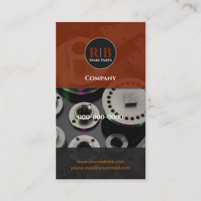 Spare Parts Business Card (Front)