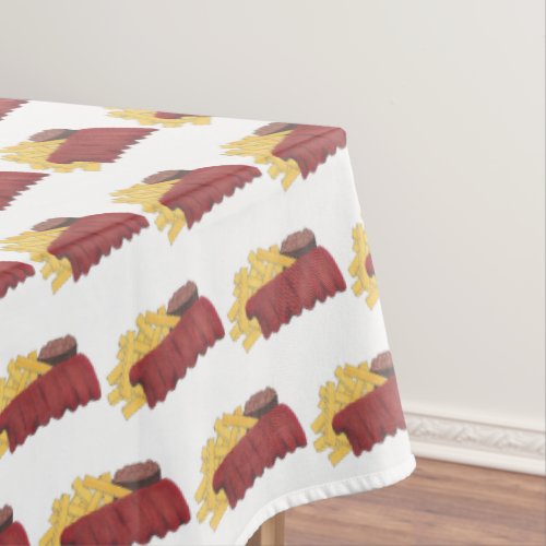 Spare Ribs BBQ Barbecue Barbeque Rib Cookoff Tablecloth
