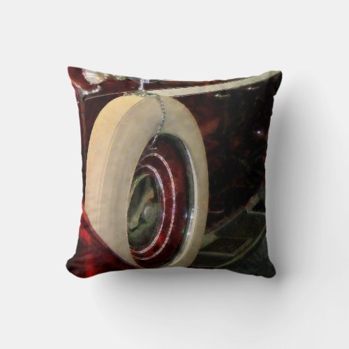 Spare Tire Throw Pillow