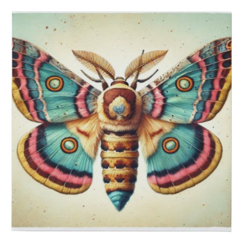 Sparganothis Moth 060724IREF120 _ Watercolor Faux Canvas Print