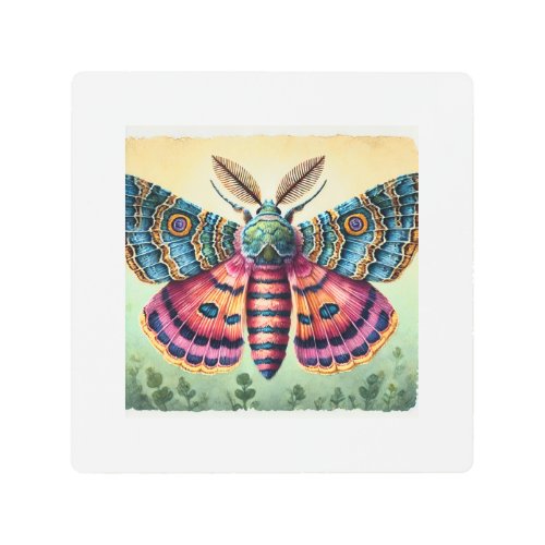 Sparganothis Moth 240624IREF115 _ Watercolor Metal Print