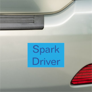 Spark Delivery Driver Bumper Car Magnet