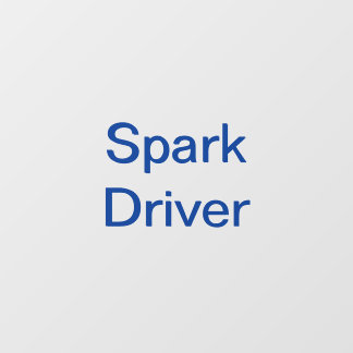 Spark Delivery Driver Car Window Decal