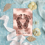 Spark Glitter Baby Shower Feet Rose Skin Glam VIP Invitation