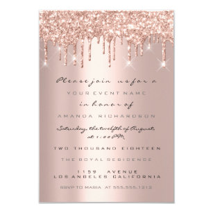 metallic invitations zazzle