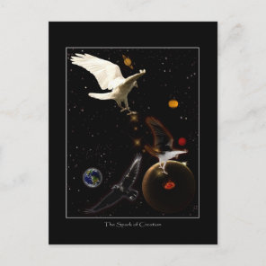 "Spark of Creation" White Raven Gifts Postcard