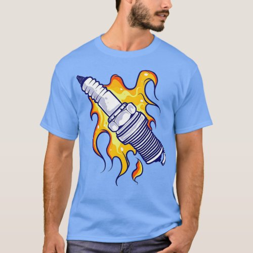 spark plug illustration T_Shirt