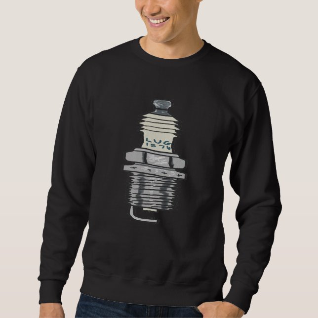 Spark Plug Mechanic Sweatshirt (Front)
