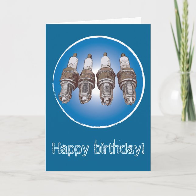 Spark plugs of the engine card (Front)