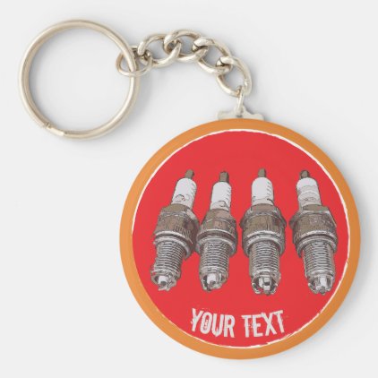 Spark plugs of the engine keychain