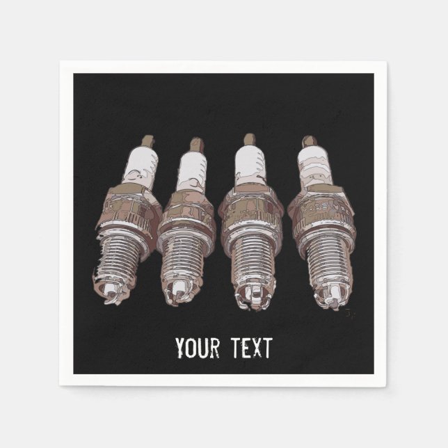 Spark plugs of the engine napkins (Front)