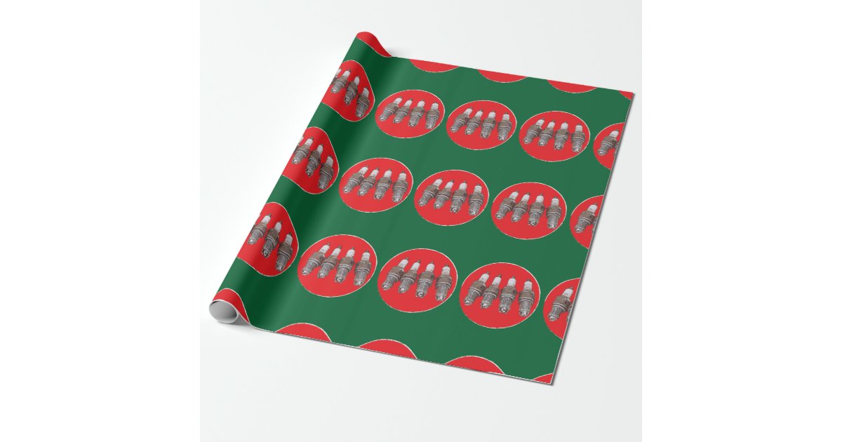 Download Spark plugs of the engine wrapping paper | Zazzle.com