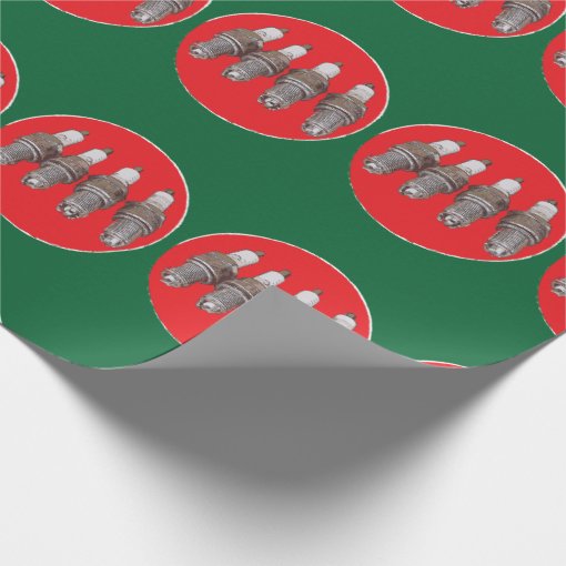 Spark plugs of the engine wrapping paper Zazzle