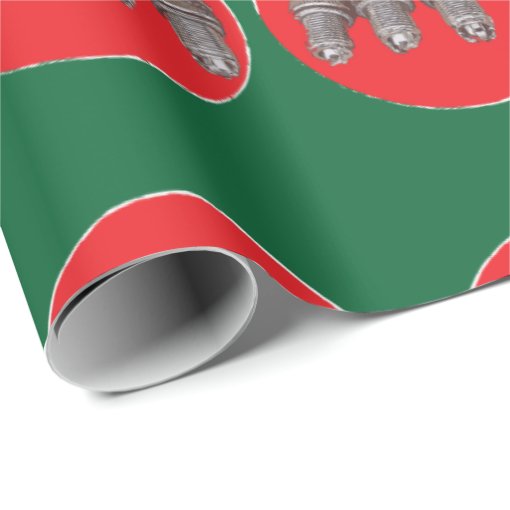 Spark plugs of the engine wrapping paper Zazzle