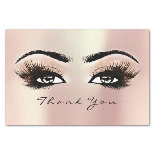 Spark Rose Gold Blush Lashes Thank You Eyes Tissue Paper