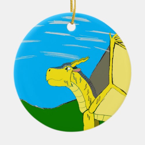 Spark the Stormwing dragon Christmas ornament 