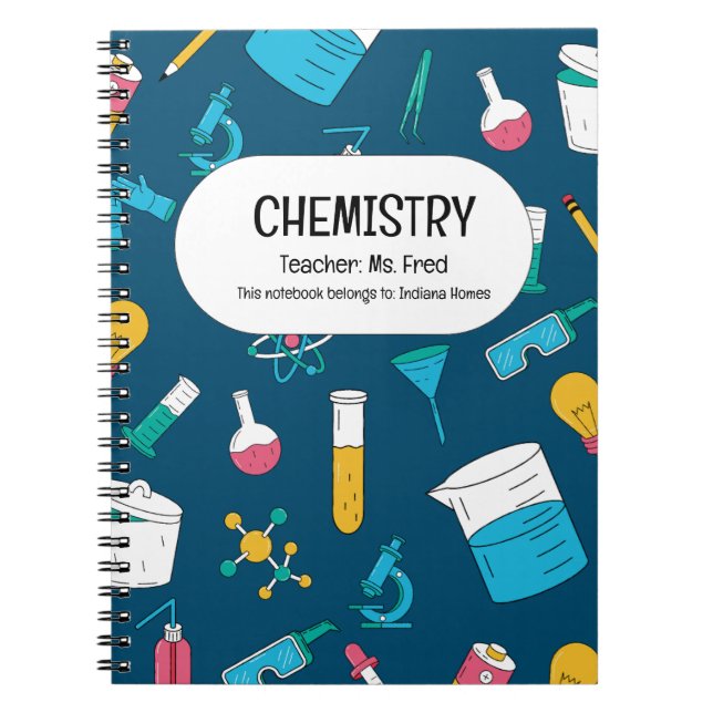 Spark Your Science! A Personalized CHEMISTRY Notebook (Front)