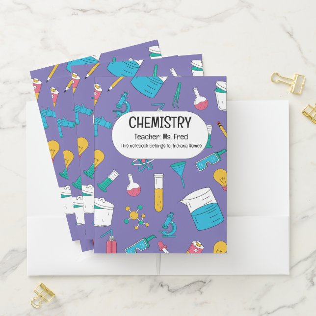 Spark Your Science! A Personalized CHEMISTRY Pocket Folder (In Situ)