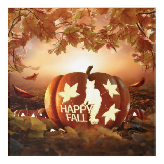 Sparkle4 Happy Fall Premium Acrylic Wall Art