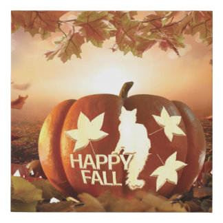 Sparkle4 Happy Fall Premium Canvas Wall Art