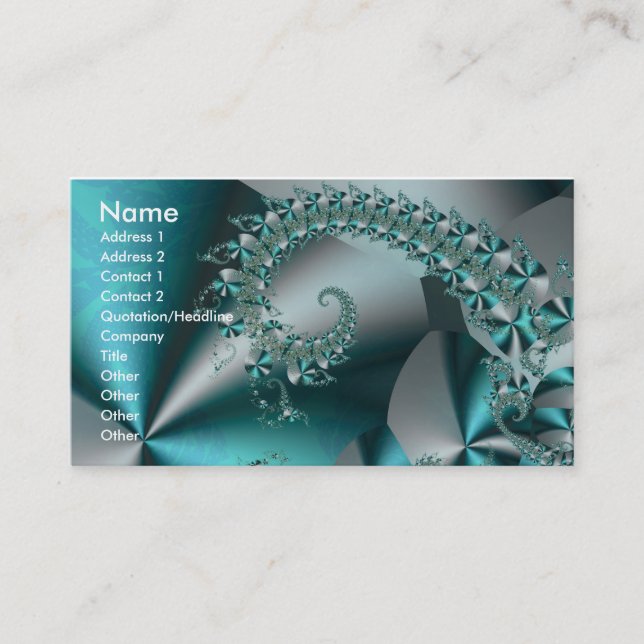 Sparkle 2 Abstract Geometric Pattern Business Card (Front)