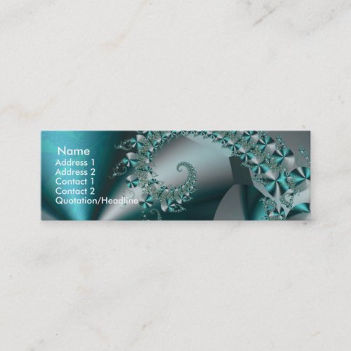 Sparkle 2 Abstract Geometric Pattern Mini Business Card