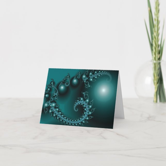 Sparkle 3 Abstract Fractal Fine Art Card (Front)