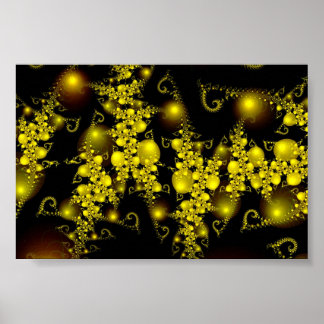 Sparkle 5 Beautiful Gold Abstract Pattern Poster