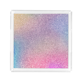 Sparkle acrylic serving tray