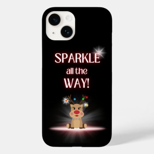 Sparkle All the Way Reindeer  Case_Mate iPhone 14 Case