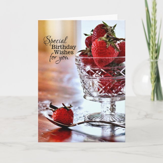 Sparkle and Joy Birthday Wishes Card (Front)