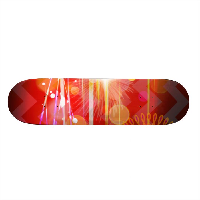 Sparkle and Shine Chevron Light Rays Abstract Skate Board