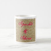 Dark Purple faux shiny glitter sparkles Coffee Mug by PLdesign