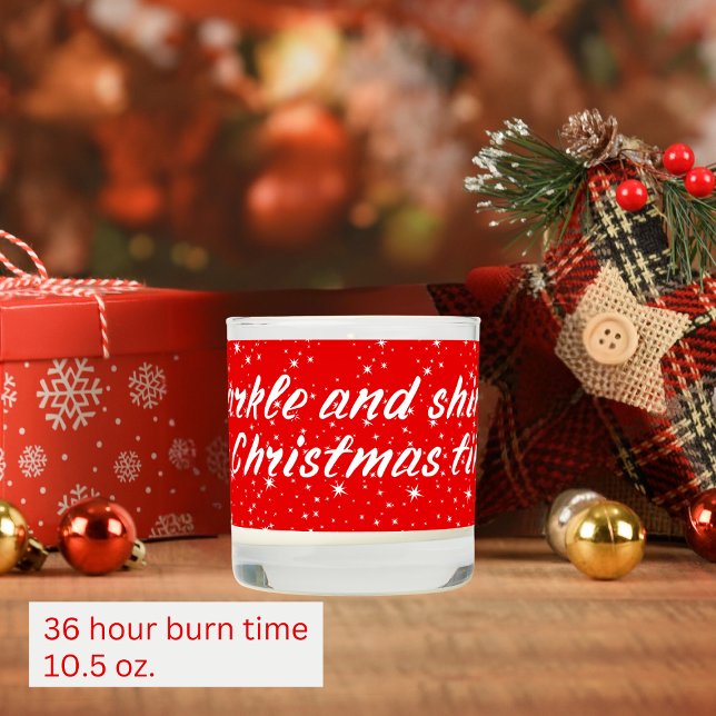 Sparkle and Shine it;s Christmas Time Scented Candle (Creator Uploaded)