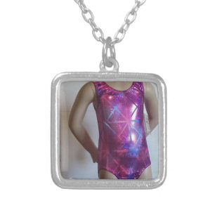 Sparkle and Shine Leotard Lover Silver Plated Necklace