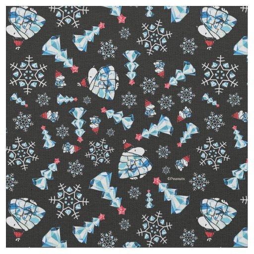 Sparkle and Shine! Snoopy Gemstone Winter Holiday Fabric
