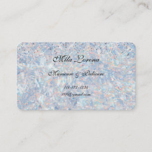 SPARKLE AND SHINE WITH OUR OPAL THEMED BUSINESS CARD