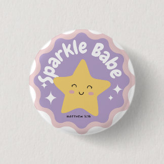 Sparkle babe button
