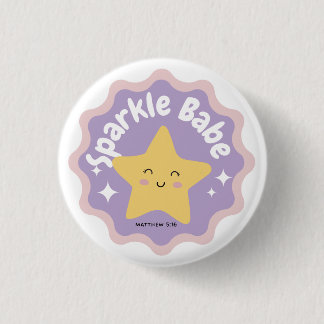 sparkle babe button