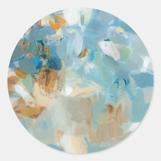 Sparkle Beach Classic Round Sticker (Front)