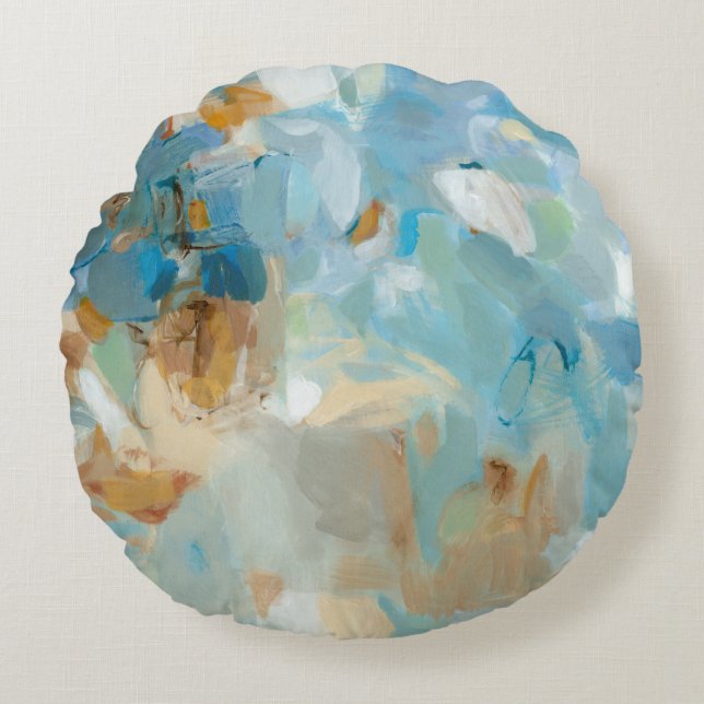 Sparkle Beach Round Pillow (Front)