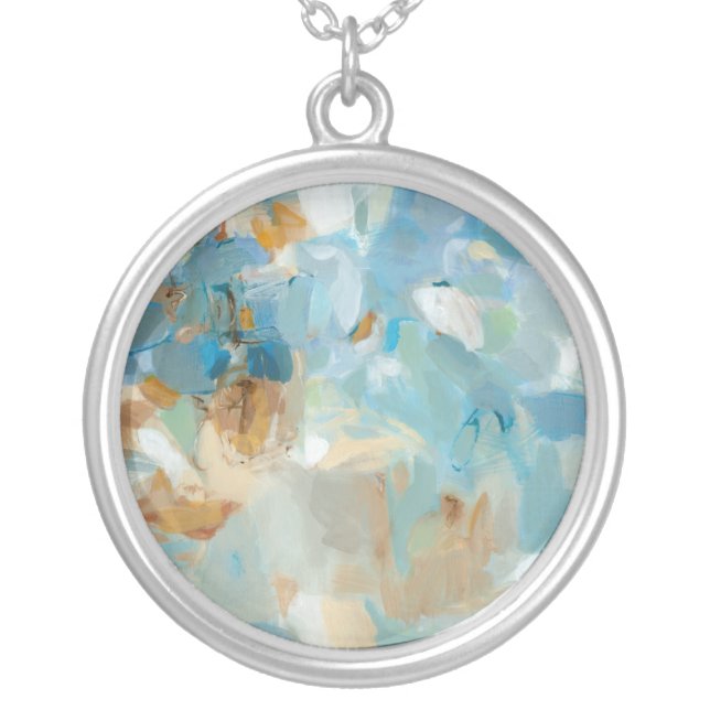 Sparkle Beach Silver Plated Necklace (Front)