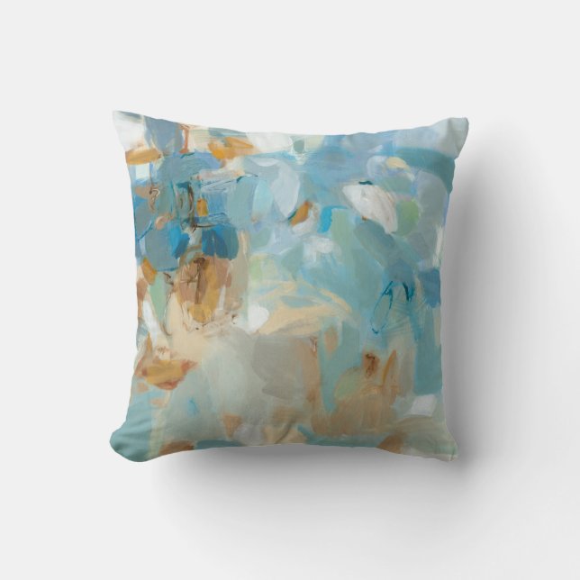 Sparkle Beach Throw Pillow (Front)